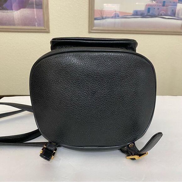 MCM Pebbled Leather Vintage Backpack Black D2037 main image 9